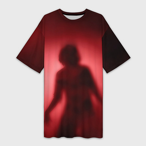 Женская длинная футболка Horror stories / 3D-принт – фото 1