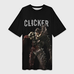 Футболка женская длинная Clicker, цвет: 3D-принт