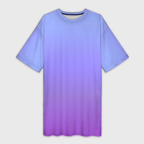Женская длинная футболка Фиолетовый градиент / 3D-принт – фото 1