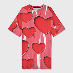 Женская длинная футболка Святой Валентин для твоих любимых