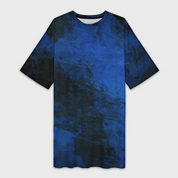 Женская длинная футболка Синий дым