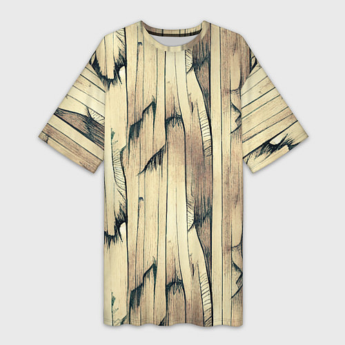 Женская длинная футболка Текстура коры дерева за 1490 ₽ купить в магазине ПлейПринт (10337590906249)