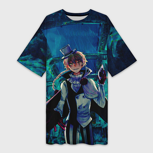 Женская длинная футболка Николай Гоголь Бродячие псы / 3D-принт – фото 1