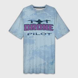 Женская длинная футболка Drone pilot 2 0