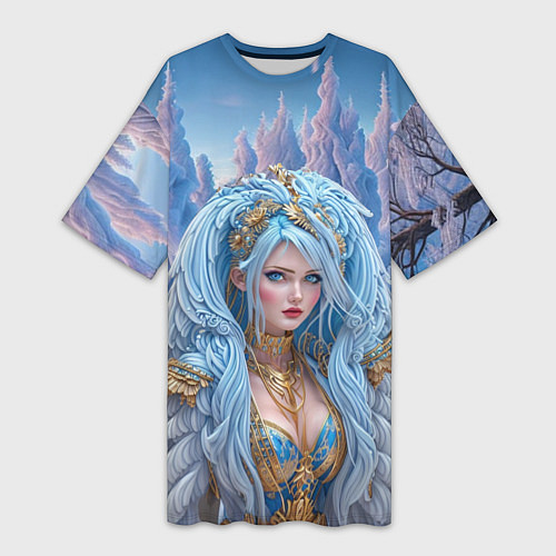 Женская длинная футболка Crystal Maiden Dota2 / 3D-принт – фото 1