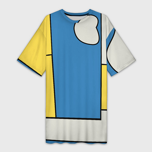 Женская длинная футболка Абстракция в стиле модерн / 3D-принт – фото 1