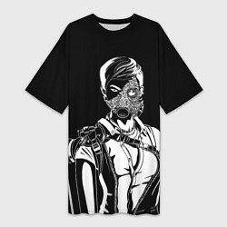 Женская длинная футболка Dead by daylight - Торговка черепами