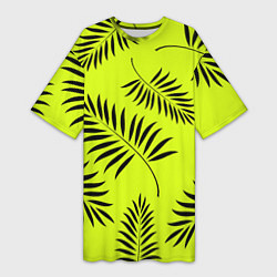 Женская длинная футболка Пальмовые ветви