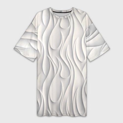 Женская длинная футболка Рельефная стена / 3D-принт – фото 1