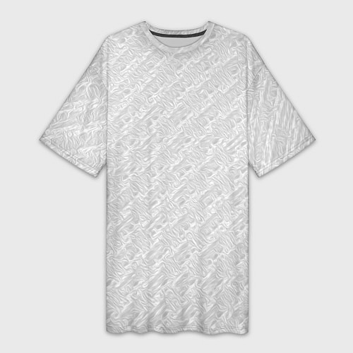 Женская длинная футболка Текстура светло-серый / 3D-принт – фото 1
