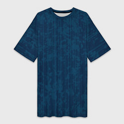 Женская длинная футболка Синий абстракция полосы