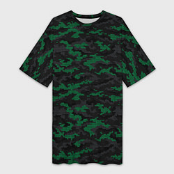 Футболка женская длинная Точечный камуфляжный узор Spot camouflage pattern, цвет: 3D-принт