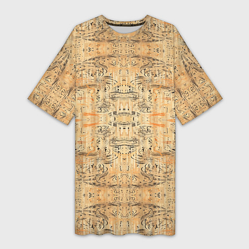 Женская длинная футболка Пески Египта / 3D-принт – фото 1