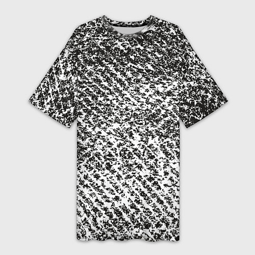 Женская длинная футболка Black white style / 3D-принт – фото 1