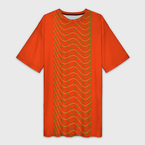 Женская длинная футболка Сицилийский апельсин / 3D-принт – фото 1