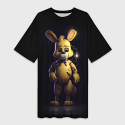 Футболка женская длинная Spring Bonnie Five Nights at Freddys, цвет: 3D-принт