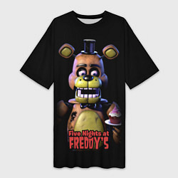 Женская длинная футболка Five Nights at Freddy