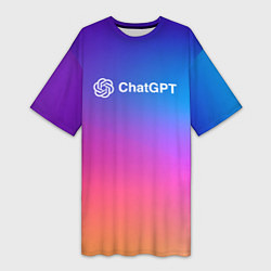 Женская длинная футболка ChatGPT