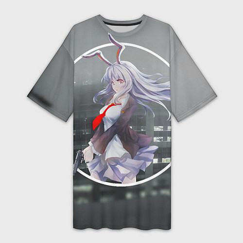 Женская длинная футболка Touhou Project Рейсен Удонгейн Инаба / 3D-принт – фото 1