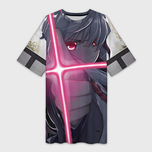 Женская длинная футболка Touhou Project Рейсен Удонгейн Инаба / 3D-принт – фото 1