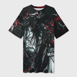 Женская длинная футболка Vagabond Мусаси Миямото