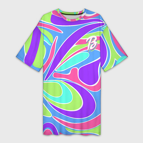 Женская длинная футболка Костюм Barbie Totally Ultra Hair brunette / 3D-принт – фото 1