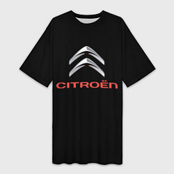 Женская длинная футболка Citroen auto sports