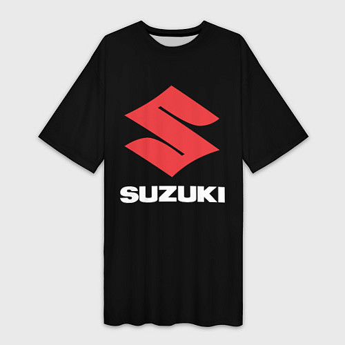 Женская длинная футболка Suzuki sport brend / 3D-принт – фото 1