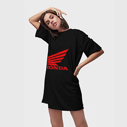 Футболка женская длинная Honda sportcar, цвет: 3D-принт — фото 2
