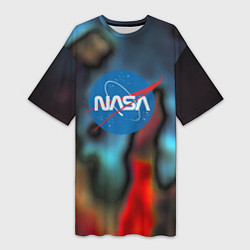 Женская длинная футболка Nasa space star collection