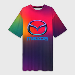 Женская длинная футболка Mazda gradient