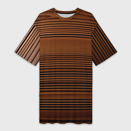 Женская длинная футболка Деревяшка / 3D-принт – фото 1