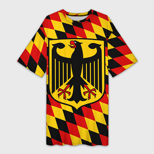Женская длинная футболка Germany / 3D-принт – фото 1