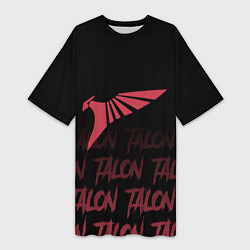 Футболка женская длинная Talon style, цвет: 3D-принт