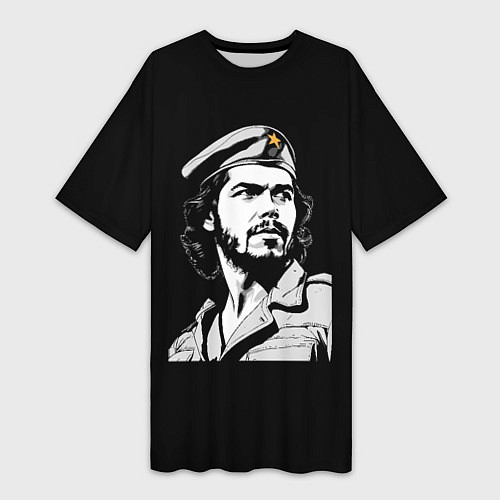 Женская длинная футболка Che Guevara - Hasta La Victoria / 3D-принт – фото 1