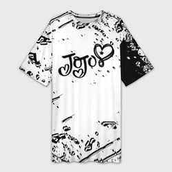 Женская длинная футболка JoJos Bizarre splash love anime