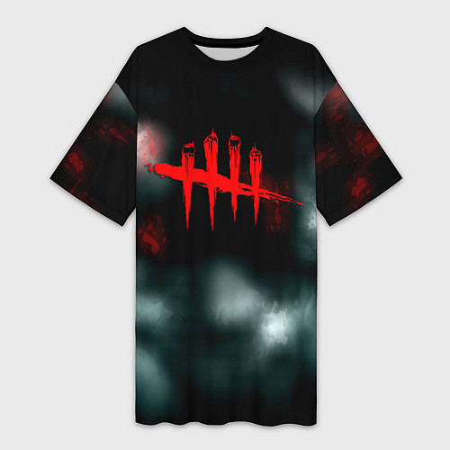 Женская длинная футболка Dead by daylight horror / 3D-принт – фото 1