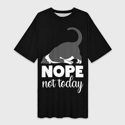 Женская длинная футболка Nope not today