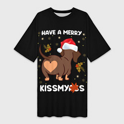 Женская длинная футболка Have a merry kissmyass