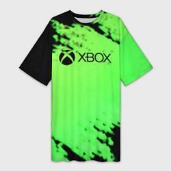 Женская длинная футболка Xbox game pass краски