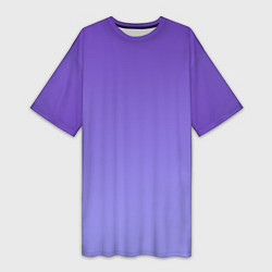 Женская длинная футболка Светлый фиолетовый градиент