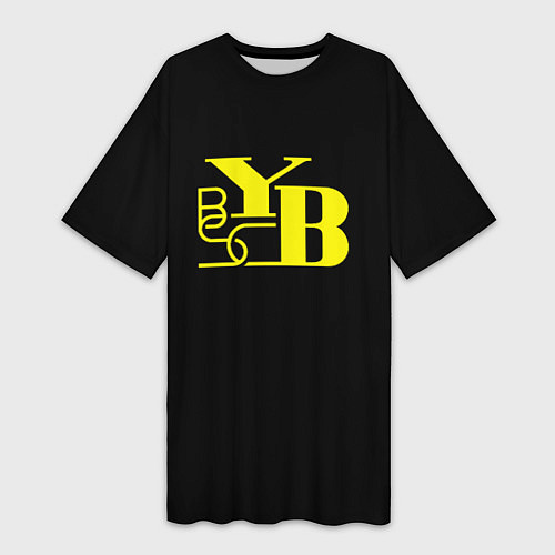 Женская длинная футболка Young Boys fc club / 3D-принт – фото 1