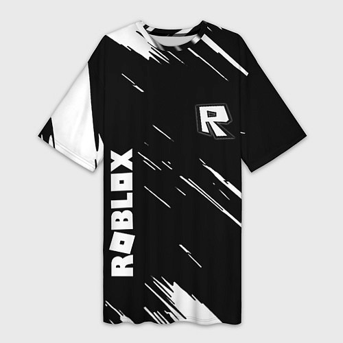 Женская длинная футболка Roblox текстура краски / 3D-принт – фото 1