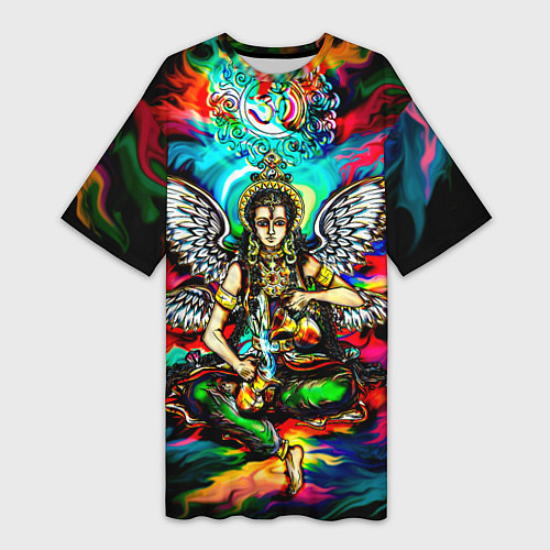 Женская длинная футболка Умеренность / 3D-принт – фото 1