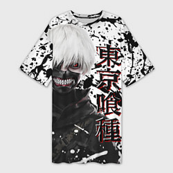 Женская длинная футболка Kaneki Ken - Токийский Гуль