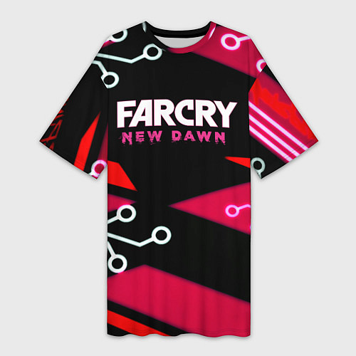Женская длинная футболка Farcry new dawn / 3D-принт – фото 1