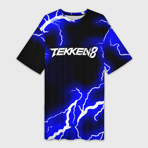 Женская длинная футболка Tekken молнии / 3D-принт – фото 1