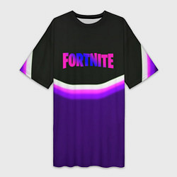 Футболка женская длинная Fortnite epic abstraction, цвет: 3D-принт