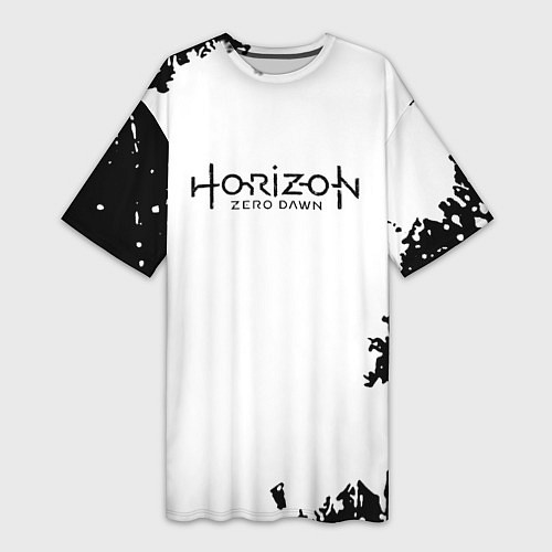 Женская длинная футболка Horizon: Zero Dawn текстура / 3D-принт – фото 1