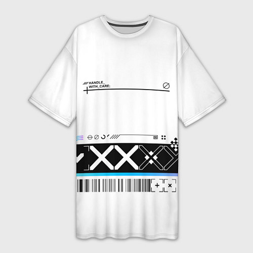 Женская длинная футболка Printstream white - скин CS / 3D-принт – фото 1
